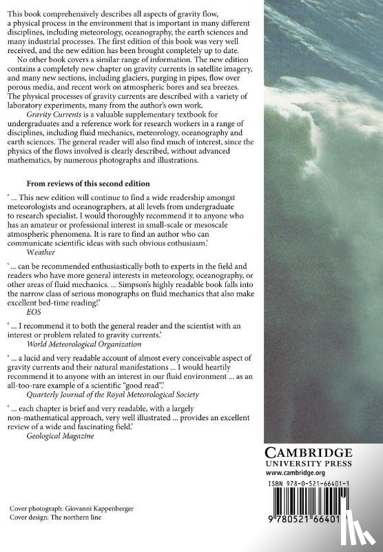 Simpson, John E. (University of Cambridge) - Gravity Currents