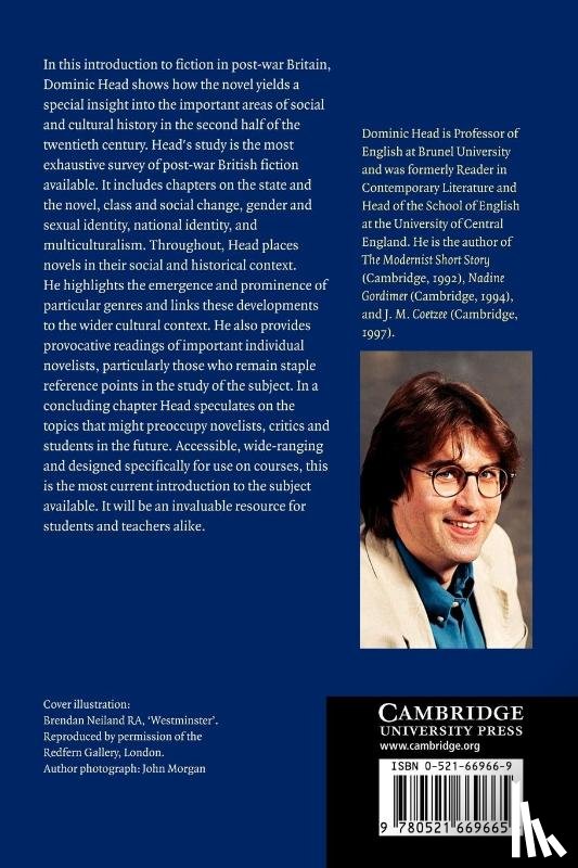 Head, Dominic (Brunel University) - The Cambridge Introduction to Modern British Fiction, 1950–2000