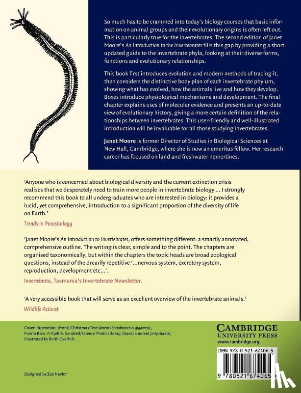 Moore, Janet (New Hall - An Introduction to the Invertebrates