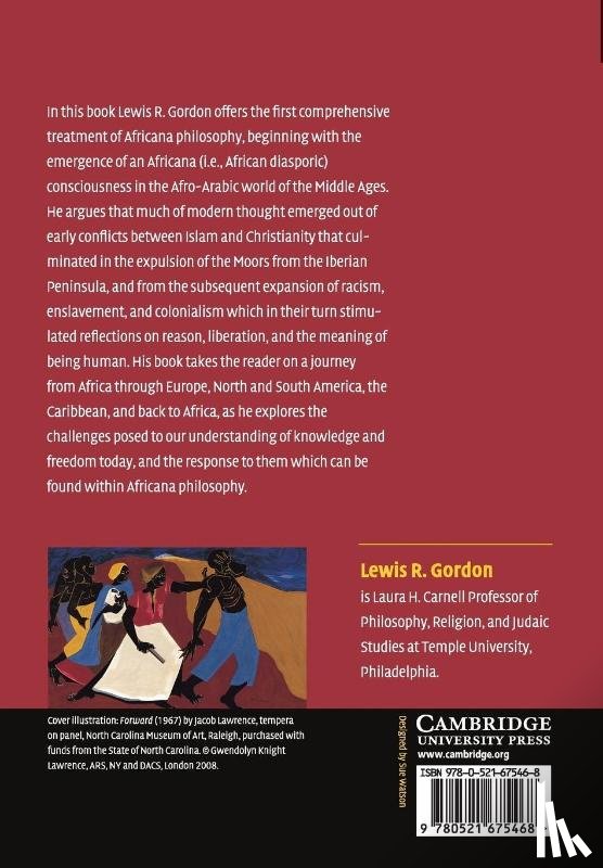 Gordon, Lewis R. (Temple University - An Introduction to Africana Philosophy