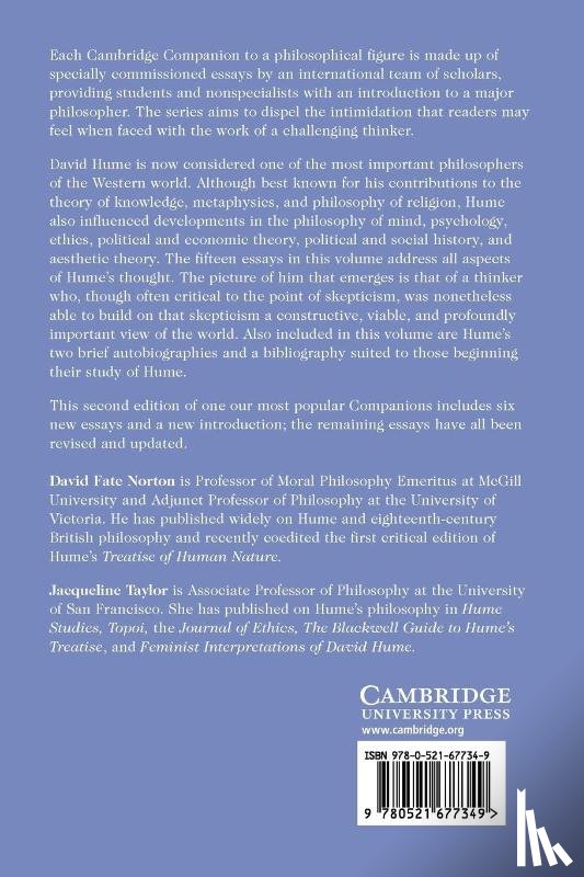  - The Cambridge Companion to Hume