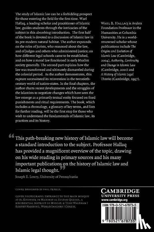 Hallaq, Wael B. (McGill University - An Introduction to Islamic Law