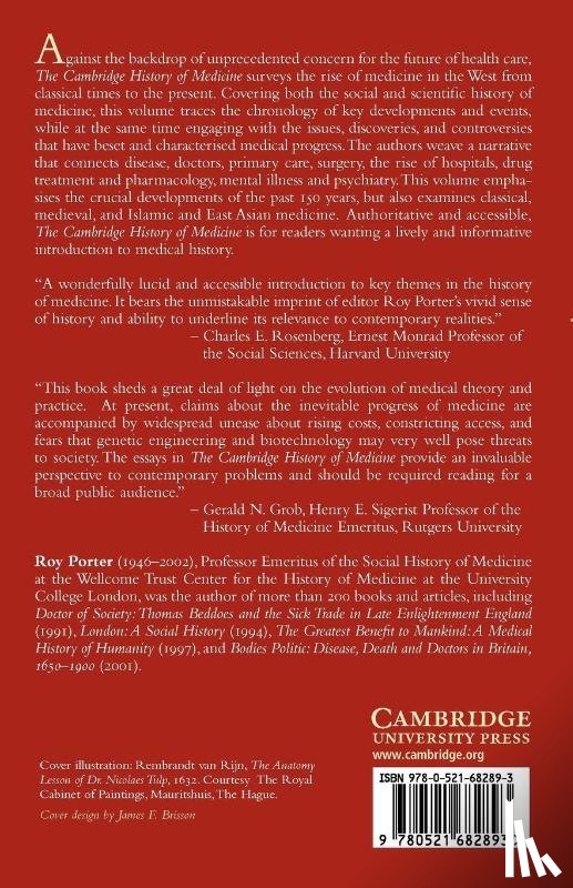  - The Cambridge History of Medicine