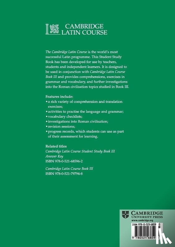 Cambridge School Classics Project - Cambridge Latin Course 3 Student Study Book