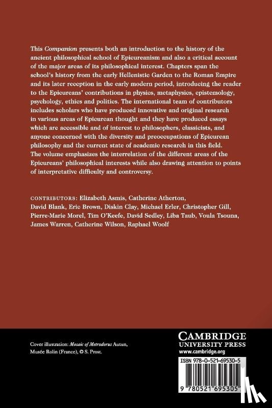  - The Cambridge Companion to Epicureanism