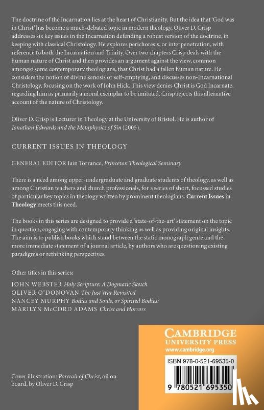 Crisp, Oliver D. (University of Bristol) - Divinity and Humanity