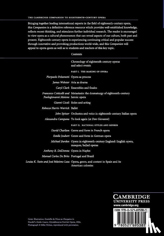  - The Cambridge Companion to Eighteenth-Century Opera