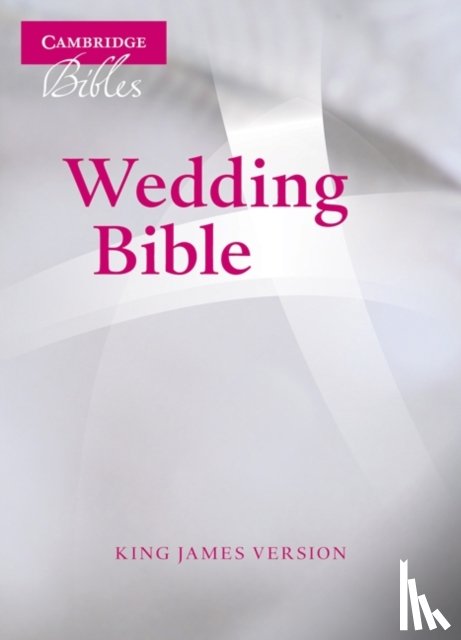 Cambridge University Press - KJV Wedding Bible, Ruby Text Edition, White French Morocco Leather, KJ223:T