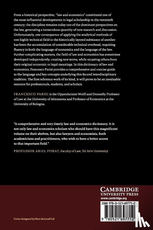 Parisi, Francesco (University of Minnesota) - The Language of Law and Economics