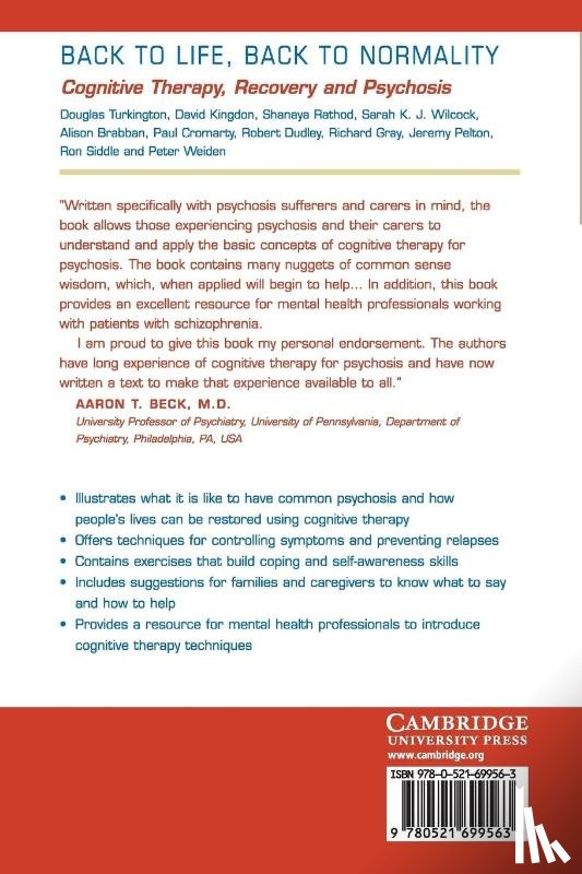 Turkington, Douglas (University of Newcastle upon Tyne), Siddle, Ron (Consultant Psychologist and Clinical Lead), Kingdon, David (University of Southampton), Rathod, Shanaya - Back to Life, Back to Normality: Volume 1