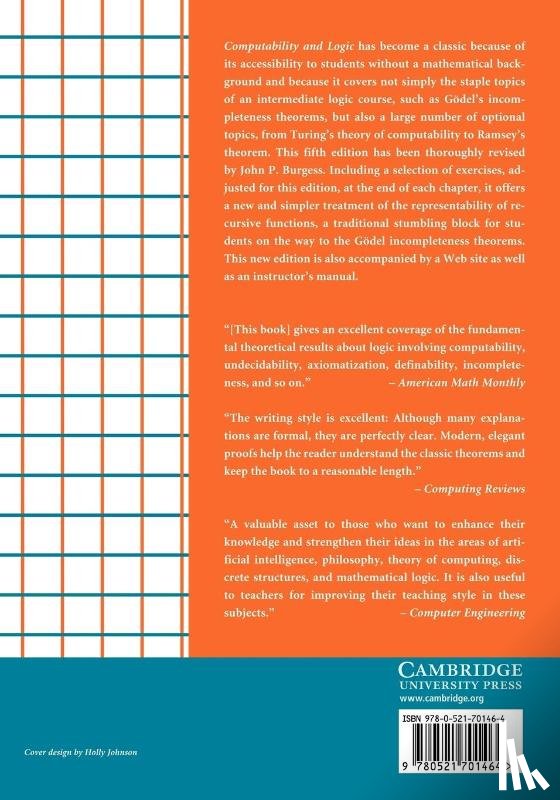 Boolos, George S., Burgess, John P. (Princeton University, Jeffrey, Richard C. - Computability and Logic