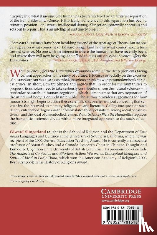 Slingerland, Edward (University of British Columbia - What Science Offers the Humanities