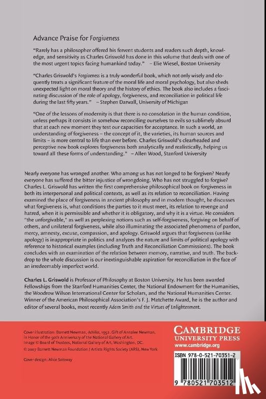 Griswold, Charles (Boston University) - Forgiveness