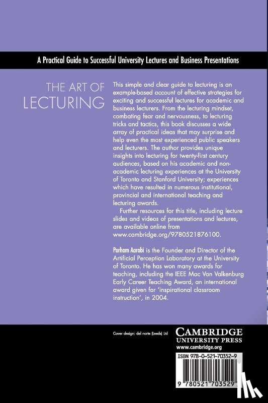 Aarabi, Parham (University of Toronto) - The Art of Lecturing