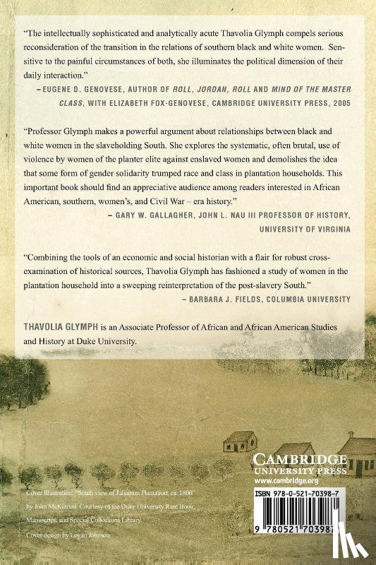 Glymph, Thavolia (Duke University - Out of the House of Bondage