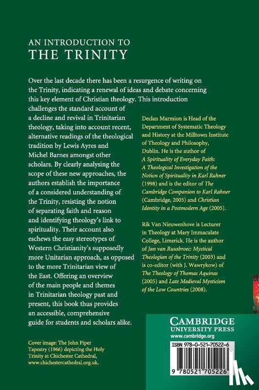 Marmion, Declan (Senior Lecturer), van Nieuwenhove, Rik - An Introduction to the Trinity