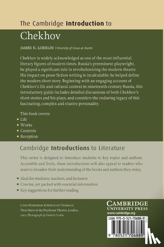 Loehlin, James N. (University of Texas - The Cambridge Introduction to Chekhov