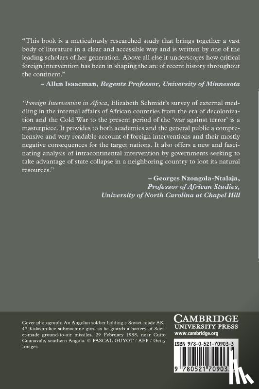 Schmidt, Elizabeth (Professor - Foreign Intervention in Africa