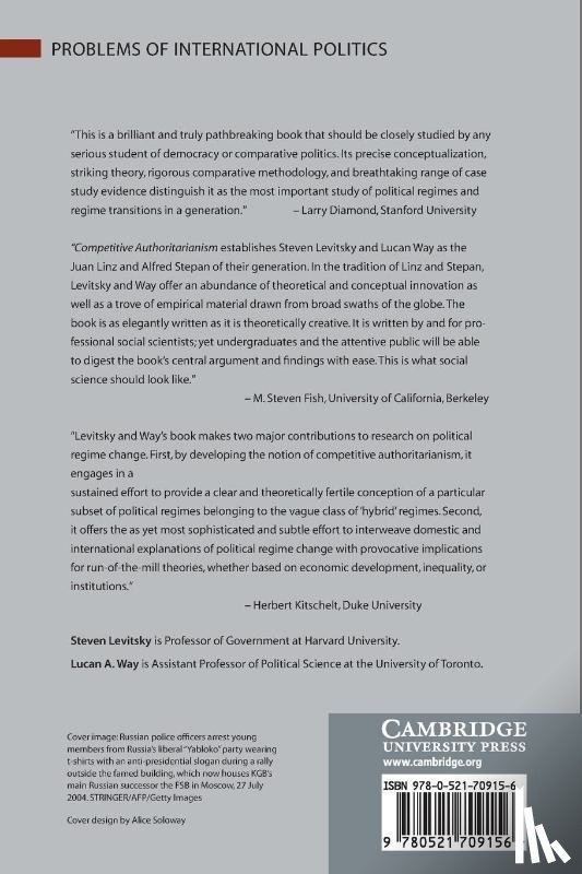 Levitsky, Steven (Harvard University, Way, Lucan A. (University of Toronto) - Competitive Authoritarianism