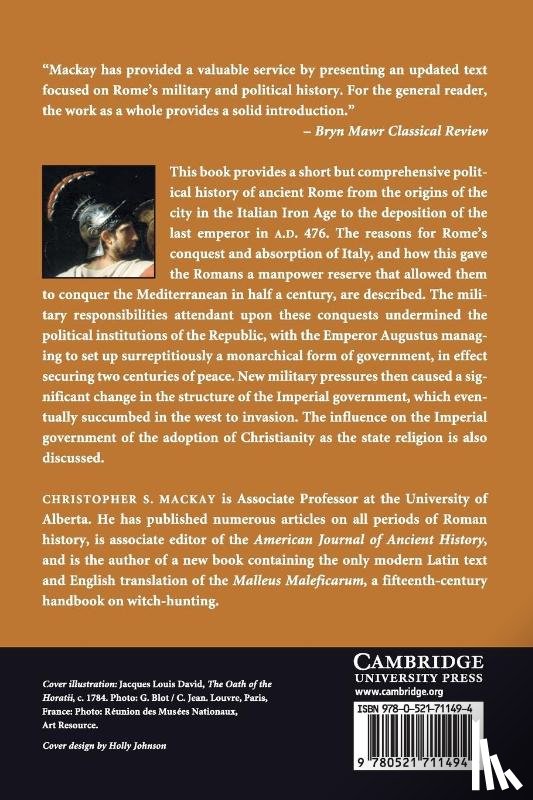 Mackay, Christopher S. (University of Alberta) - Ancient Rome