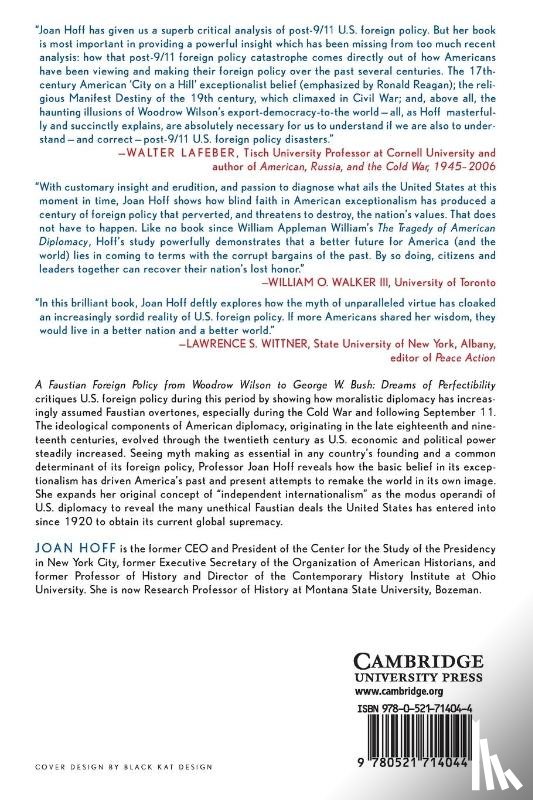 Hoff, Joan (Montana State University) - A Faustian Foreign Policy from Woodrow Wilson to George W. Bush