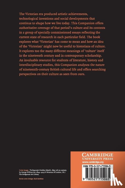  - The Cambridge Companion to Victorian Culture