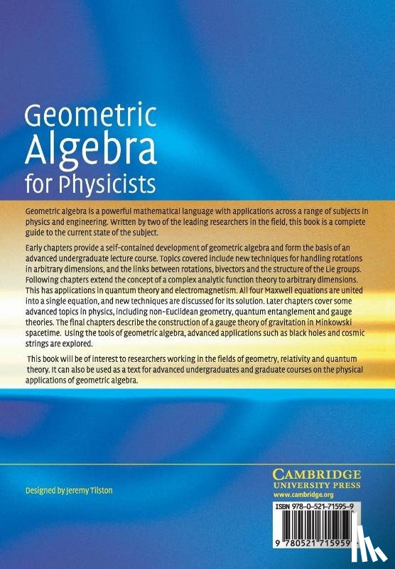 Doran, Chris (University of Cambridge), Lasenby, Anthony (University of Cambridge) - Geometric Algebra for Physicists