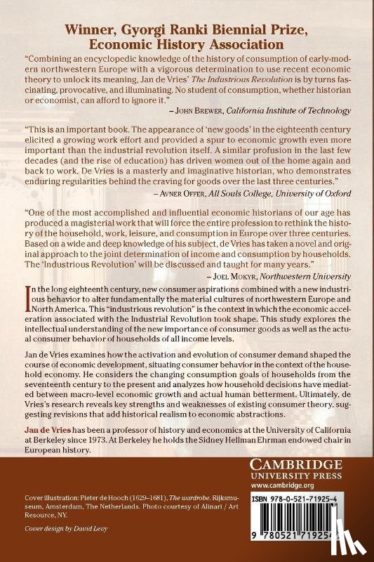 Vries, Jan de (University of California - The Industrious Revolution