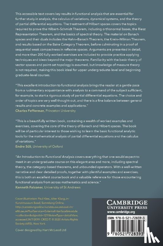 Robinson, James C. (University of Warwick) - An Introduction to Functional Analysis