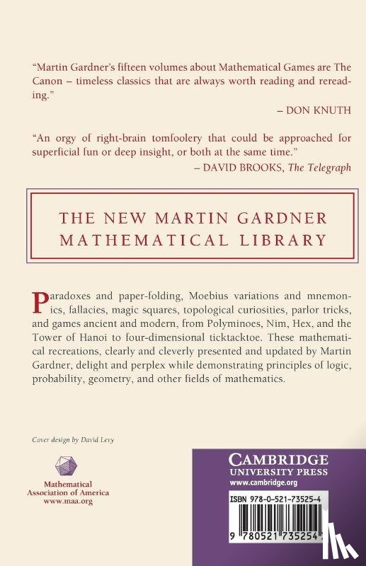 Gardner, Martin - Hexaflexagons, Probability Paradoxes, and the Tower of Hanoi
