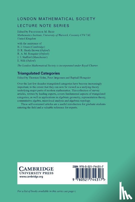  - Triangulated Categories