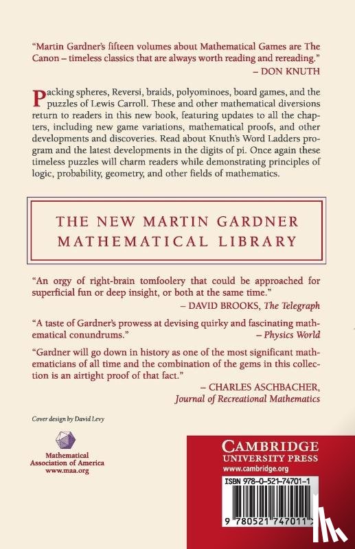Gardner, Martin - Sphere Packing, Lewis Carroll, and Reversi