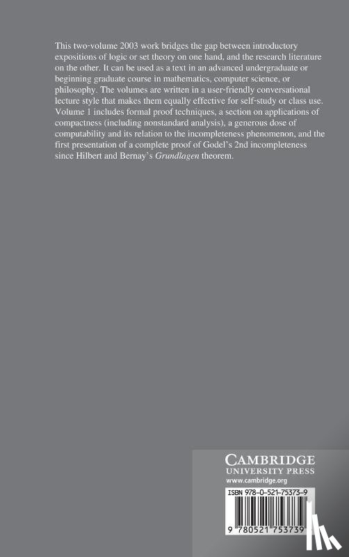 Tourlakis, George (York University - Lectures in Logic and Set Theory: Volume 1, Mathematical Logic