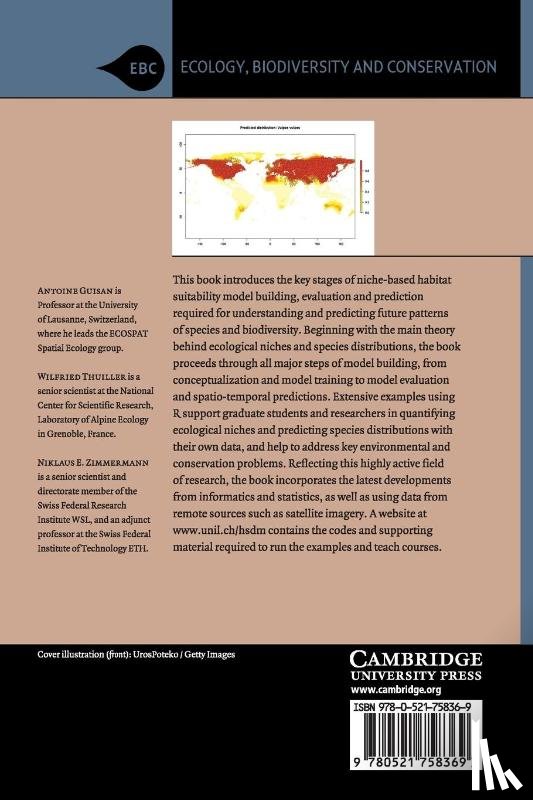 Guisan, Antoine (Universite de Lausanne, Thuiller, Wilfried, Zimmermann, Niklaus E. - Habitat Suitability and Distribution Models