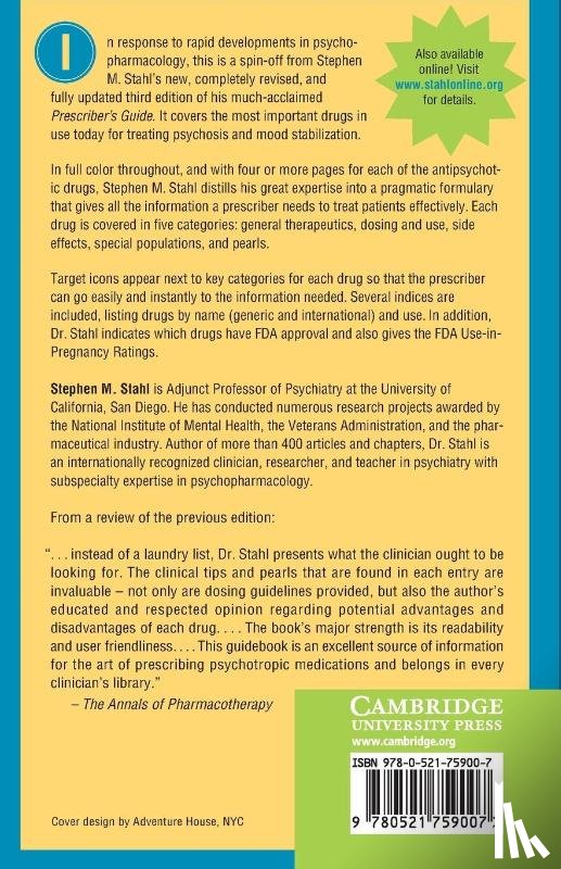 Stahl, Stephen M. (University of California - The Prescriber's Guide, Antipsychotics and Mood Stabilizers