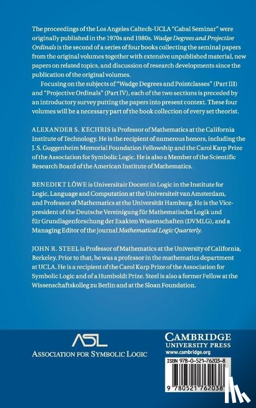  - Wadge Degrees and Projective Ordinals