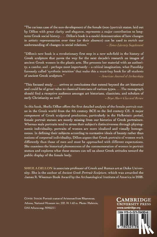 Dillon, Sheila (Duke University - The Female Portrait Statue in the Greek World