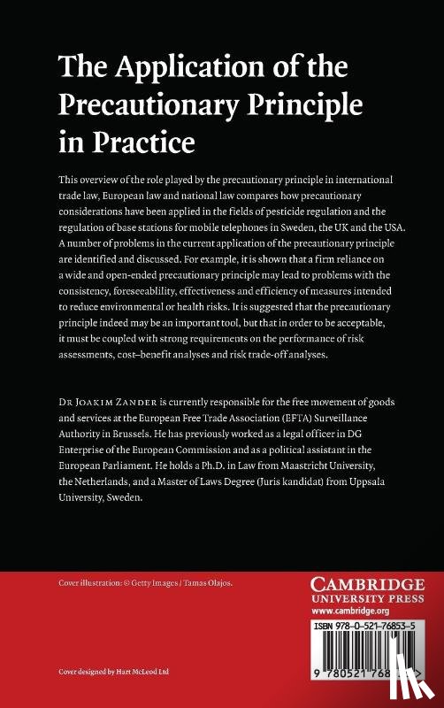 Zander, Joakim - The Application of the Precautionary Principle in Practice