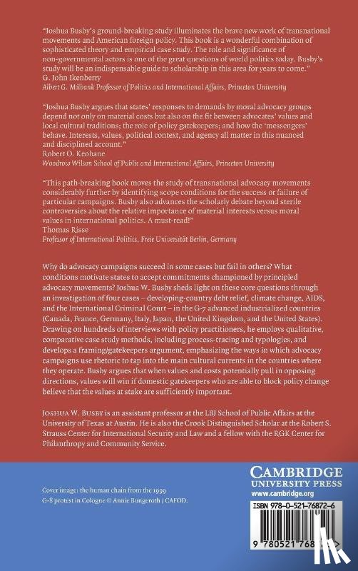 Busby, Joshua W. (Assistant Professor - Moral Movements and Foreign Policy