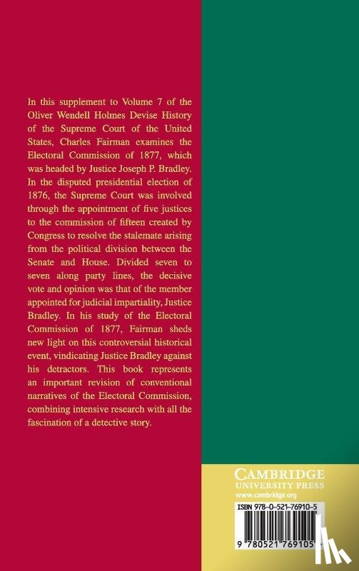 Fairman, Charles (Stanford University - History of the Supreme Court of the United States