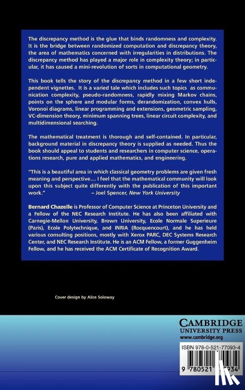 Chazelle, Bernard (Princeton University - The Discrepancy Method