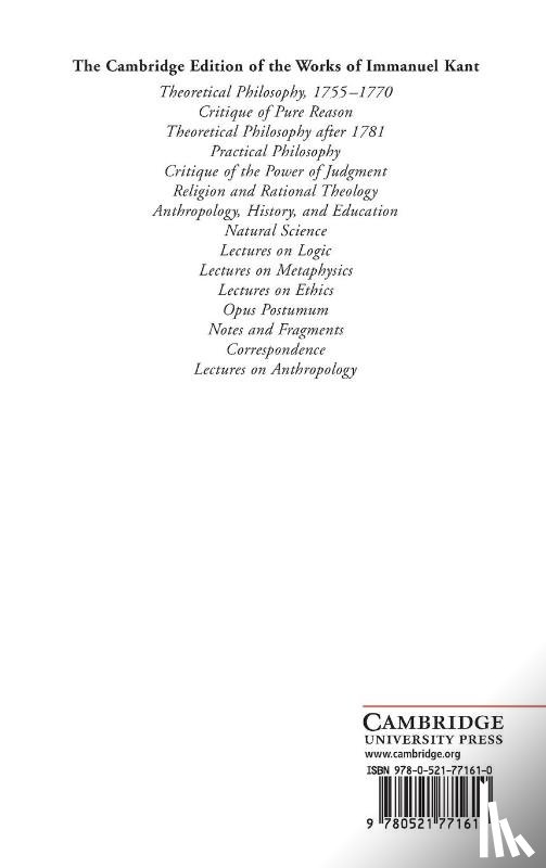 Kant, Immanuel - Lectures on Anthropology