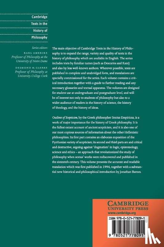 Empiricus, Sextus - Sextus Empiricus: Outlines of Scepticism