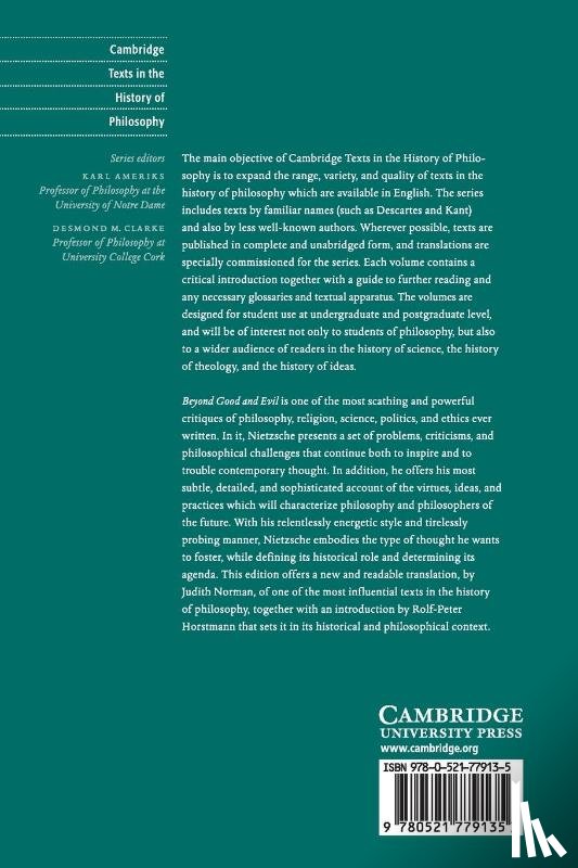 Nietzsche, Friedrich - Nietzsche: Beyond Good and Evil