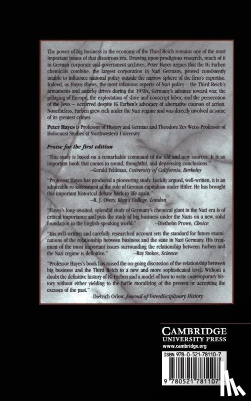 Hayes, Peter (Northwestern University - Industry and Ideology