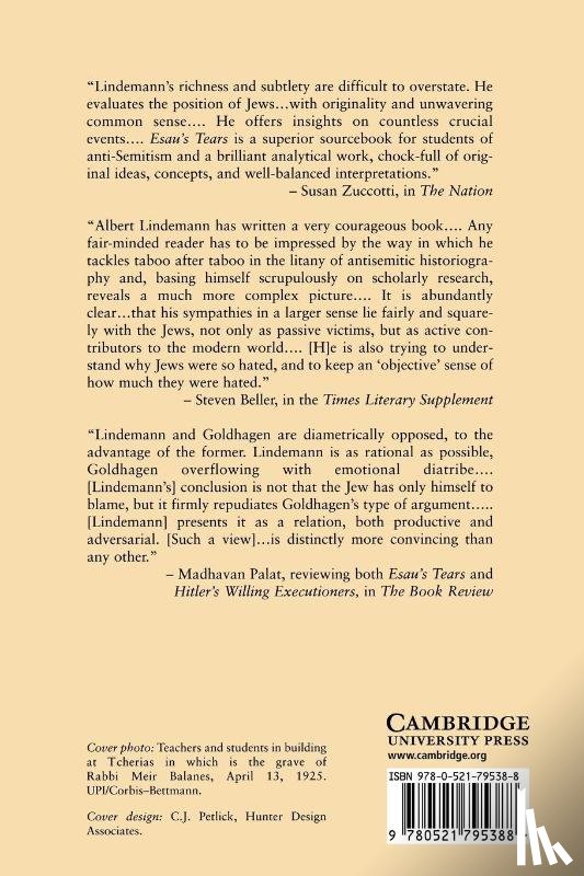 Lindemann, Albert S. (University of California - Esau's Tears