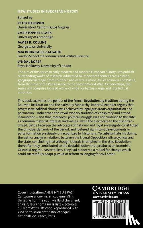 Alexander, Robert (University of Victoria - Re-Writing the French Revolutionary Tradition