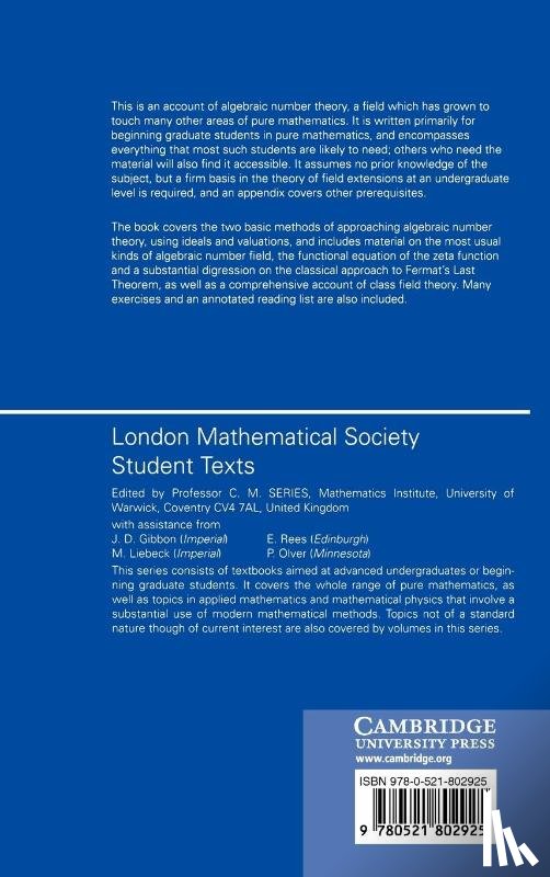 Swinnerton-Dyer, H. P. F. (University of Cambridge) - A Brief Guide to Algebraic Number Theory