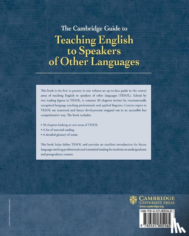  - The Cambridge Guide to Teaching English to Speakers of Other Languages