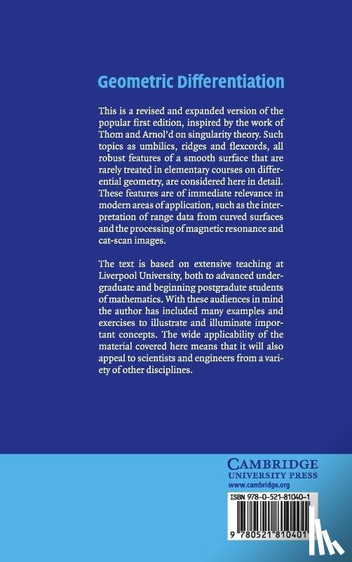 Porteous, I. R. (University of Liverpool) - Geometric Differentiation